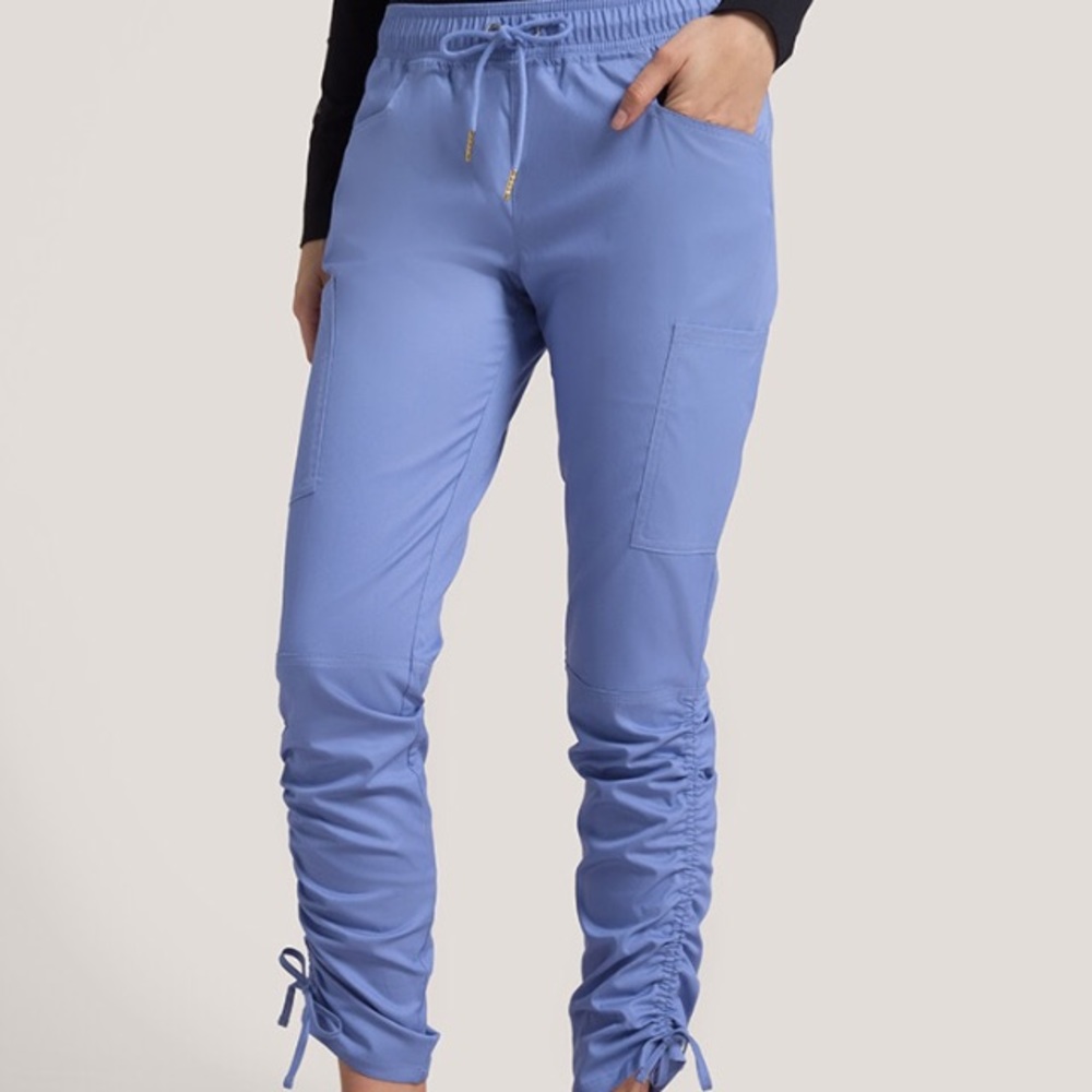 JAANUU tie hem scrub pant size M